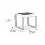 [Obrázek: Side stolek NOMAD rozměry
